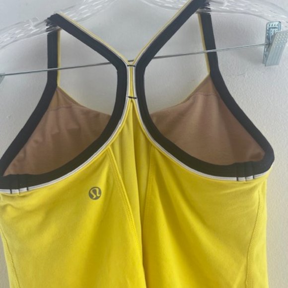 Lululemon Women Power Top Y Tank  Built-In Bra  2Item = 70$ Yellows and Purples - Picture 5 of 8
